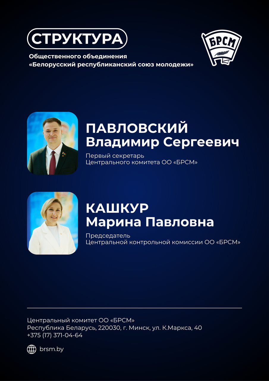 Структура ЦК БРСМ